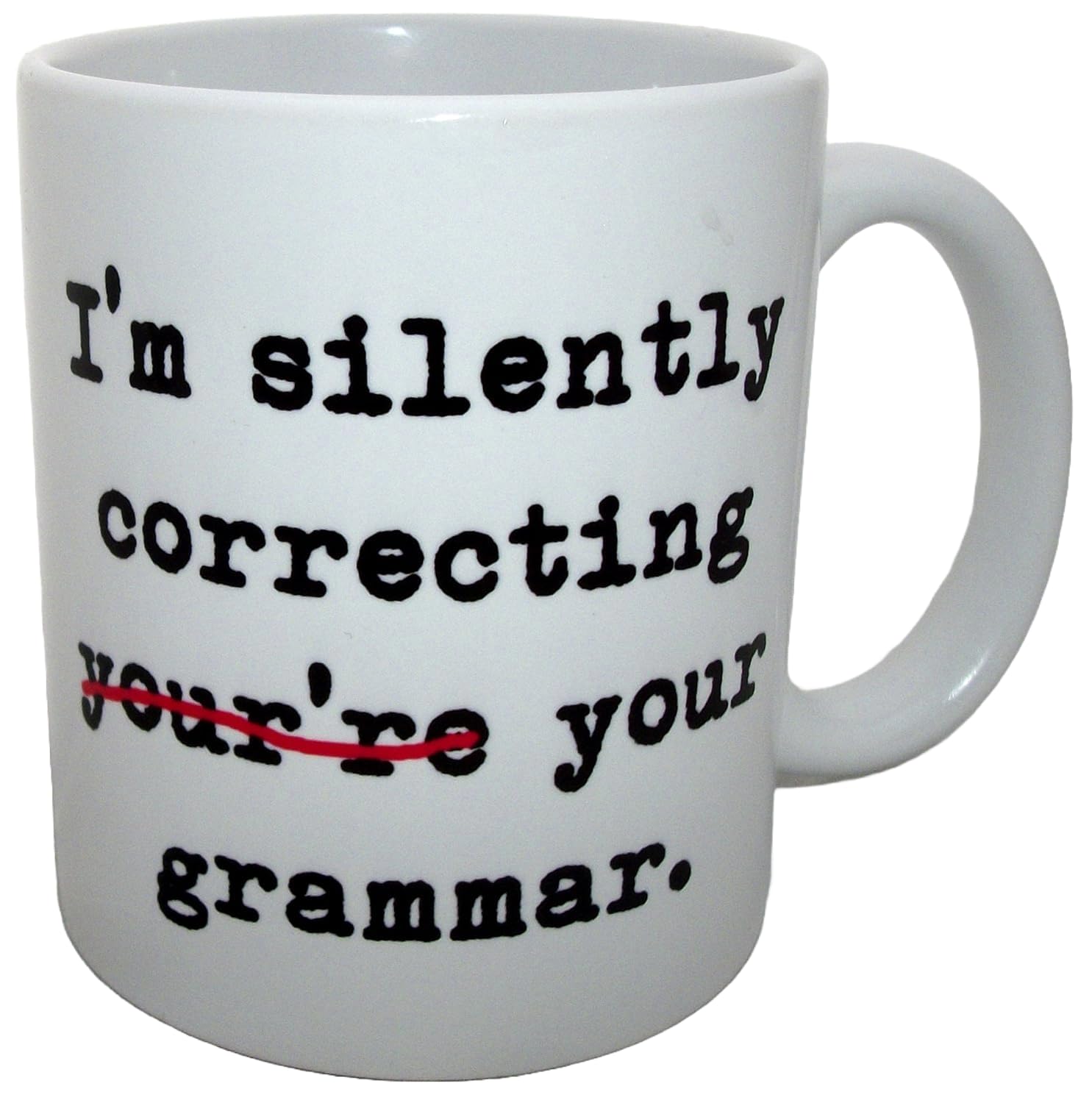 Hanleypotts Im Silently Correcting Your Grammar Novelty Ceramic Mug