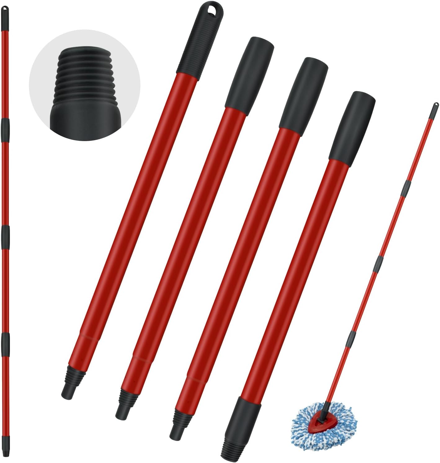 Spin Mop Handle Replacements for Ocedar 4Section Mop