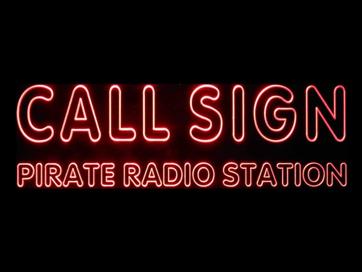 ADVPRO Custom Call Sign Pirate Radio Station On Air Led Neon Sign Red 16x12 inches st4s43-wf-tm-r
