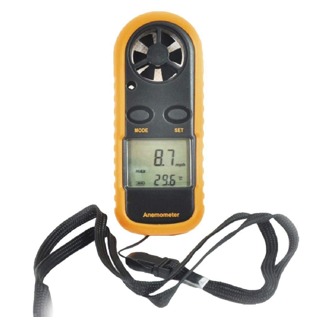 Anemometro digitale LCD Misuratore di velocità del vento del misuratore del misuratore del calibro del misuratore del flusso di parati del flusso aereo digitale for il windsurfing Kite Volare Vela