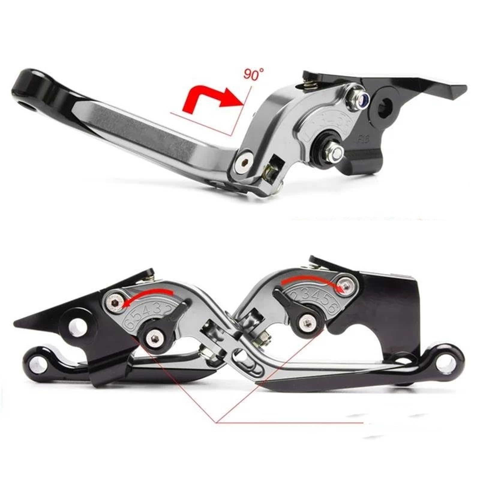 Bremsgriff Kupplungs- Und Bremshebel Für Suzuki SV650/X SV 650 (2016–2022), CNC-gefräst, Links/rechts Einstellbare Brems kupplungshebel(Farbe 11)