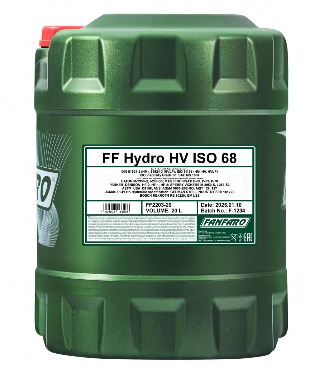 FANFARO FF2203-20 Aceite hidráulico 20L