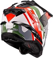 Vista 3 de Casco LS2 Explorer Adventure CamoX Blanco Rojo