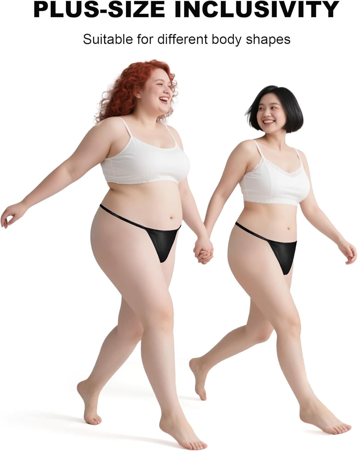 comeondear G String Thongs for Women Sexy Micro Thong Underwear Plus Size Panties Sexy Low Rise Micro T-Back Underwear - Image 7