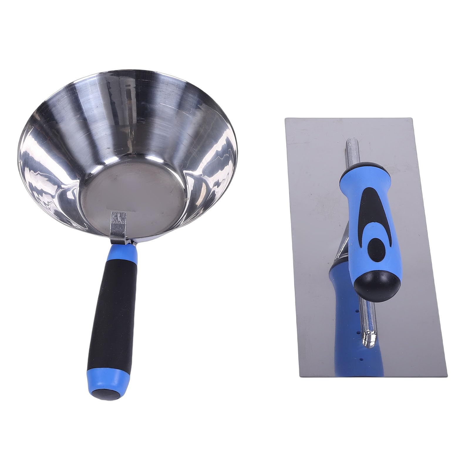 Juego de raspador y paleta de masilla de acero inoxidable para reparación de paredes