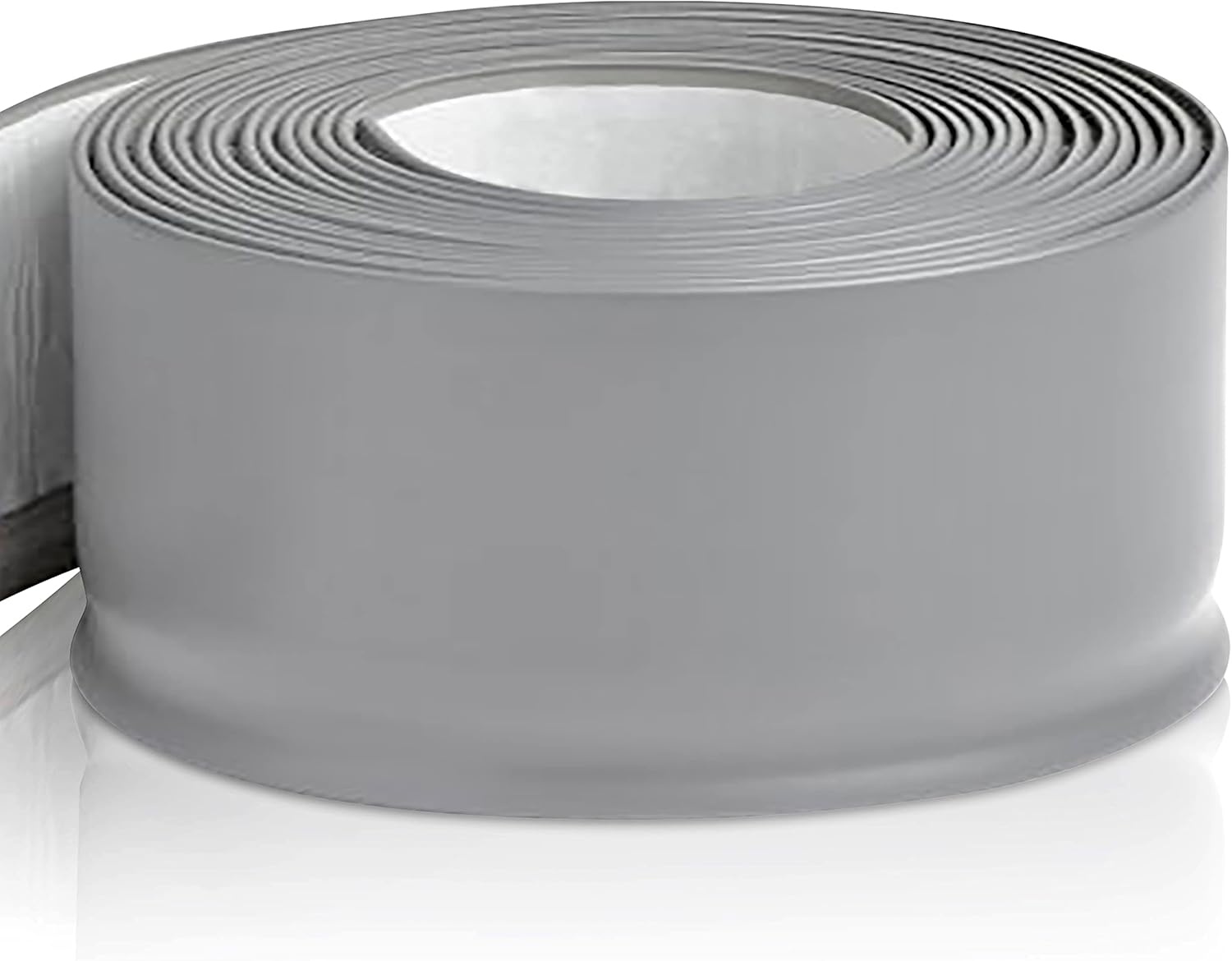 PRO FLEX Gray Vinyl Wall Base 4 in X 80 ft - Strong Peel and Stick Adhesive Baseboard Trim - Scratch Resistant, Flexible Baseboard Molding Trim with Toe - Self Adhesive Molding, Easy Install