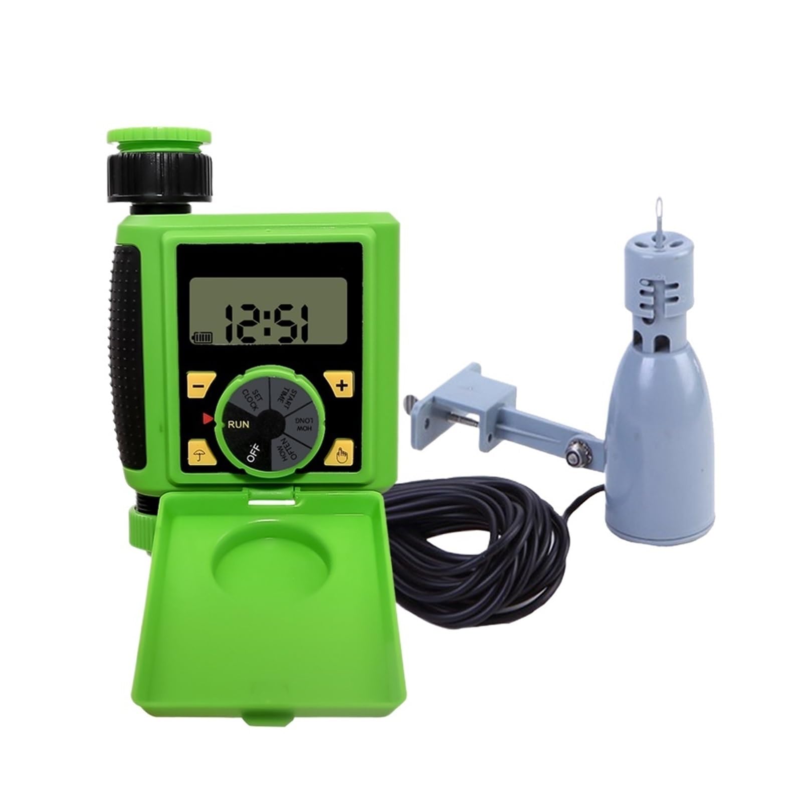 Zegar do nawadniania ogrodu Ekran LCD Automatyczny elektroniczny system nawadniania nawadniania Sterownik zaworu elektromagnetycznego z czujnikiem deszczu