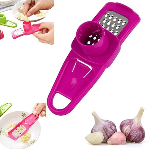 Miniatura 8 de Molinillo de ajo  Molinillo de mano para ajo, nuevo picador de ajo, molinillo de pimienta de mano, prensa de ajo de acero inoxidable fácil y rápida