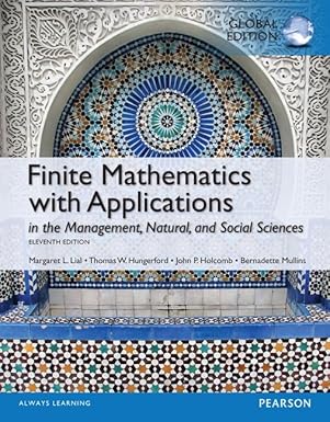 Finite Mathematics with Applications, Global Edition book cover
