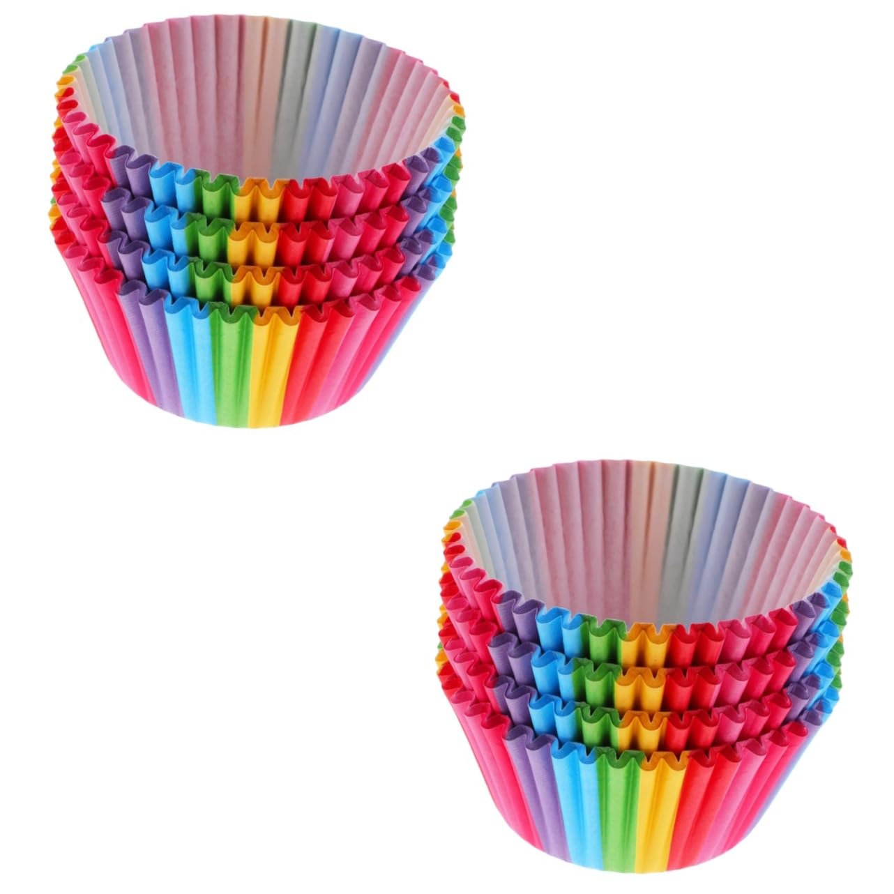 Anneome Fairy Cake Cases 400 Pcs Cake Baking Box Chocolate Chip Muffins Chocolate Cortes Cupcake Cases Wrappers Paper Baking Cups Baking Tools Paper Rainbow Cupcake Cases