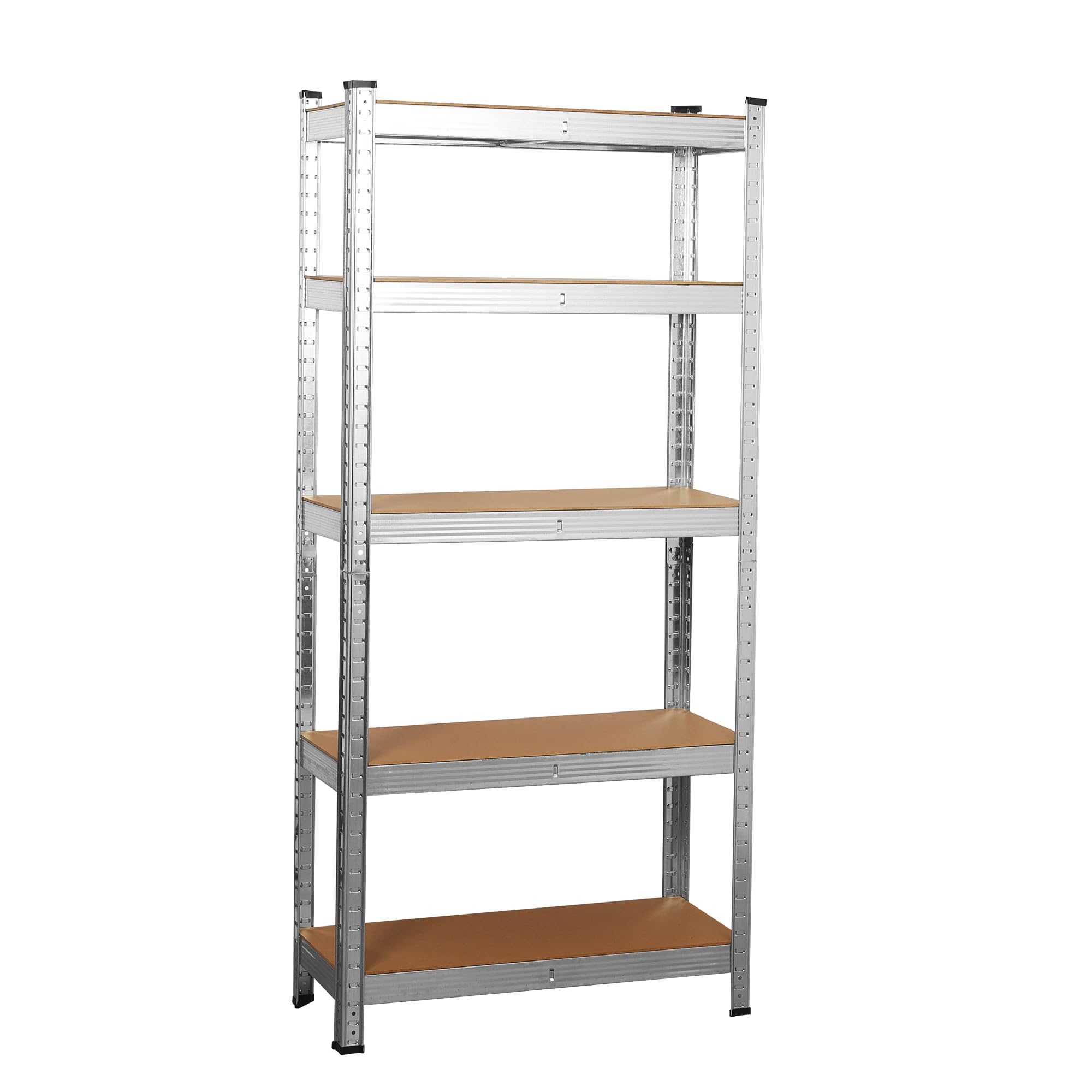 wowsubli Garage Shelving Units 5 Tier, Heavy Duty Storage Racking Shelf with Metal Boltless for Workshop Warehouse Office(Siliver,90x40x180cm) — image 1