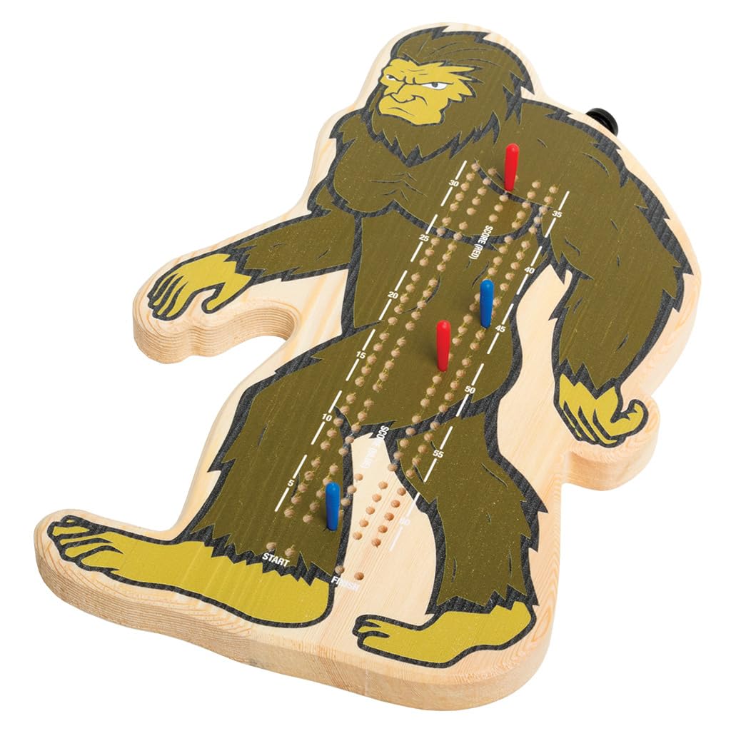 Amazon.com: Lipco Bigfoot Cribbage Board, Wood, 12-inches Length