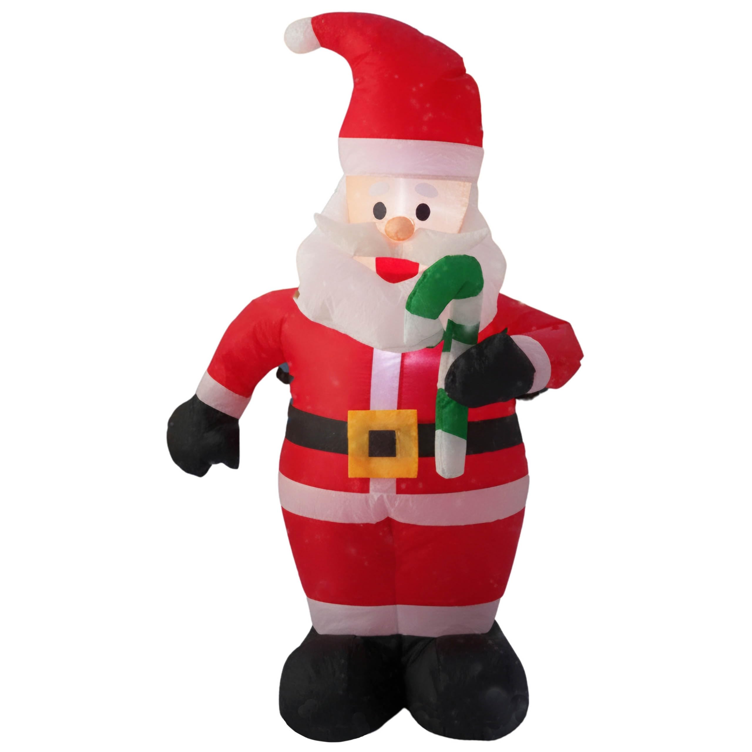 sarcia.eu Hinchable Papá Noel, LUZES LED, Hinchable, Decoración de jardín, Grande 120 cm (B)