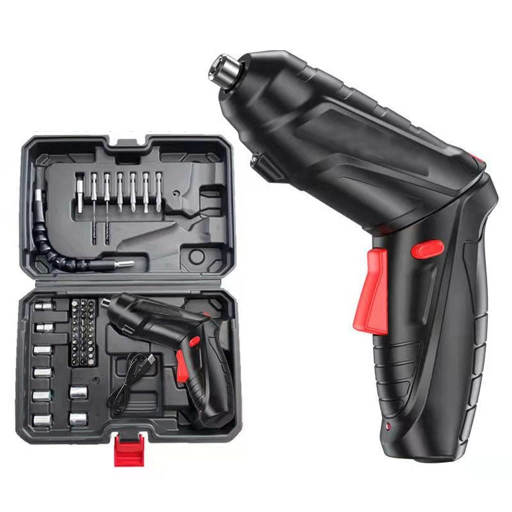 Electric Screwdriver Rechargeable Cordless Screwdriver Powerful Impact Screwdriver Drill Electric D