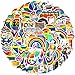 EUFFO Regenbogen Sticker Set 100 Stück LGBTQ Graffiti Decals Aufkleber für Laptop Fahrrad Motorrad Skateboard Koffer Helm Auto Wasserfeste Aesthetic Deko Sticker