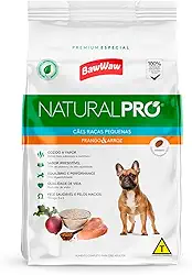 Ração Baw Waw Natural Pro para cães raças pequenas sabor Frango e Arroz - 10,1kg