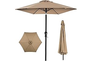 Best Choice Products 10ft Tan Umbrella