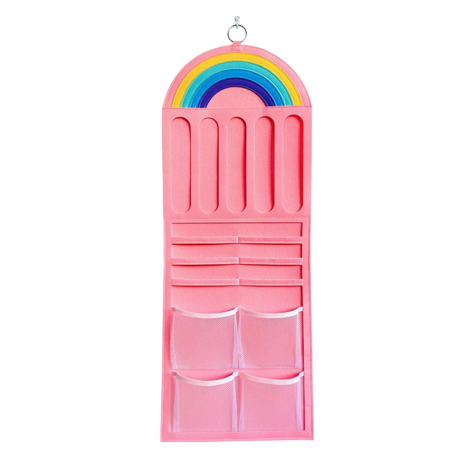 Organizer per fiocchi per capelli, borse da parete con tasca in rete, supporto per fiocchi per ragazze, decorazione per la stanza per figlie, bambini, fasce per capelli, gioielli, scrunchies, occhiali