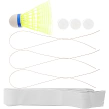 Badminton Rebound Trainer with Adjustable Elastic Cord for Solo Practice