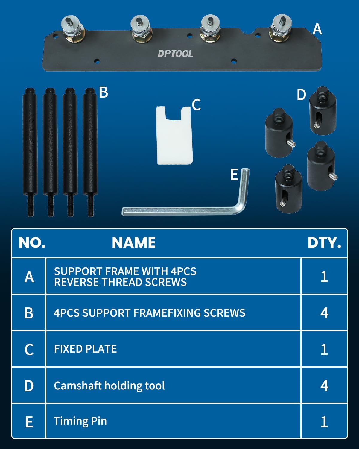 DPTOOL Fuel Injector Puller Removal Install Tool Kit Compatible with BMW B36 B38 B48 B58 Engines - Steel Material - Injector Tool Replace 2358417 2358022