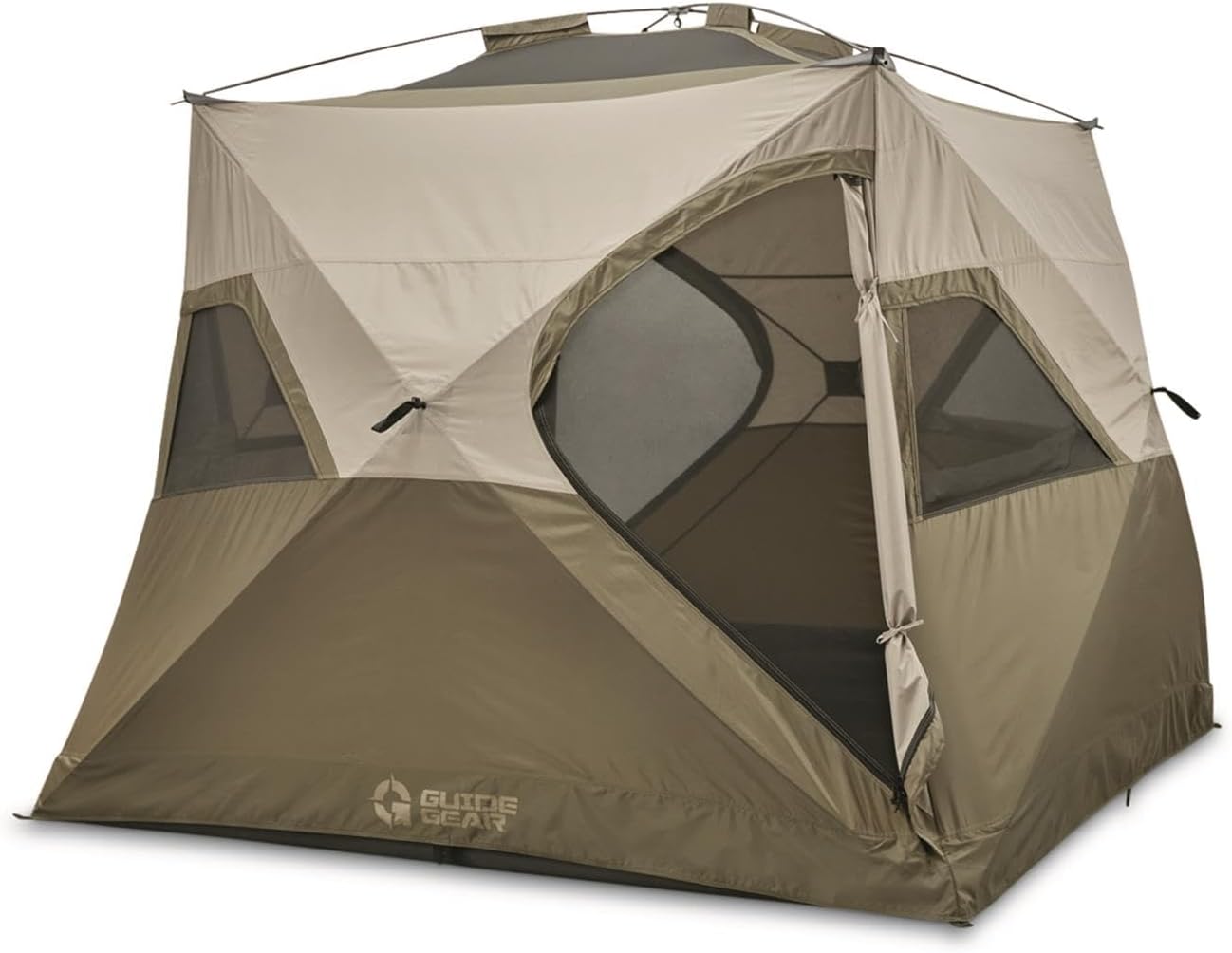 Guide Gear 4-Person Hub Camping Tent, for Outdoors, Family Events, Weekend Travel