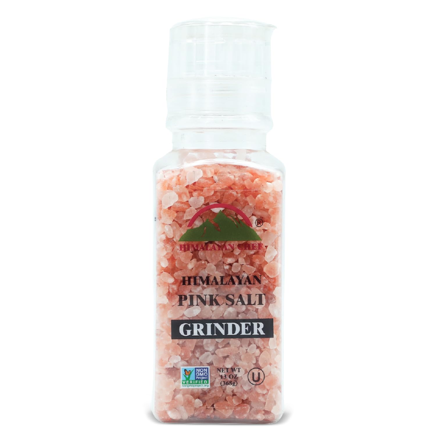 himalayan chef pink himalayan salt coarse grain for refill grinders - 13 oz