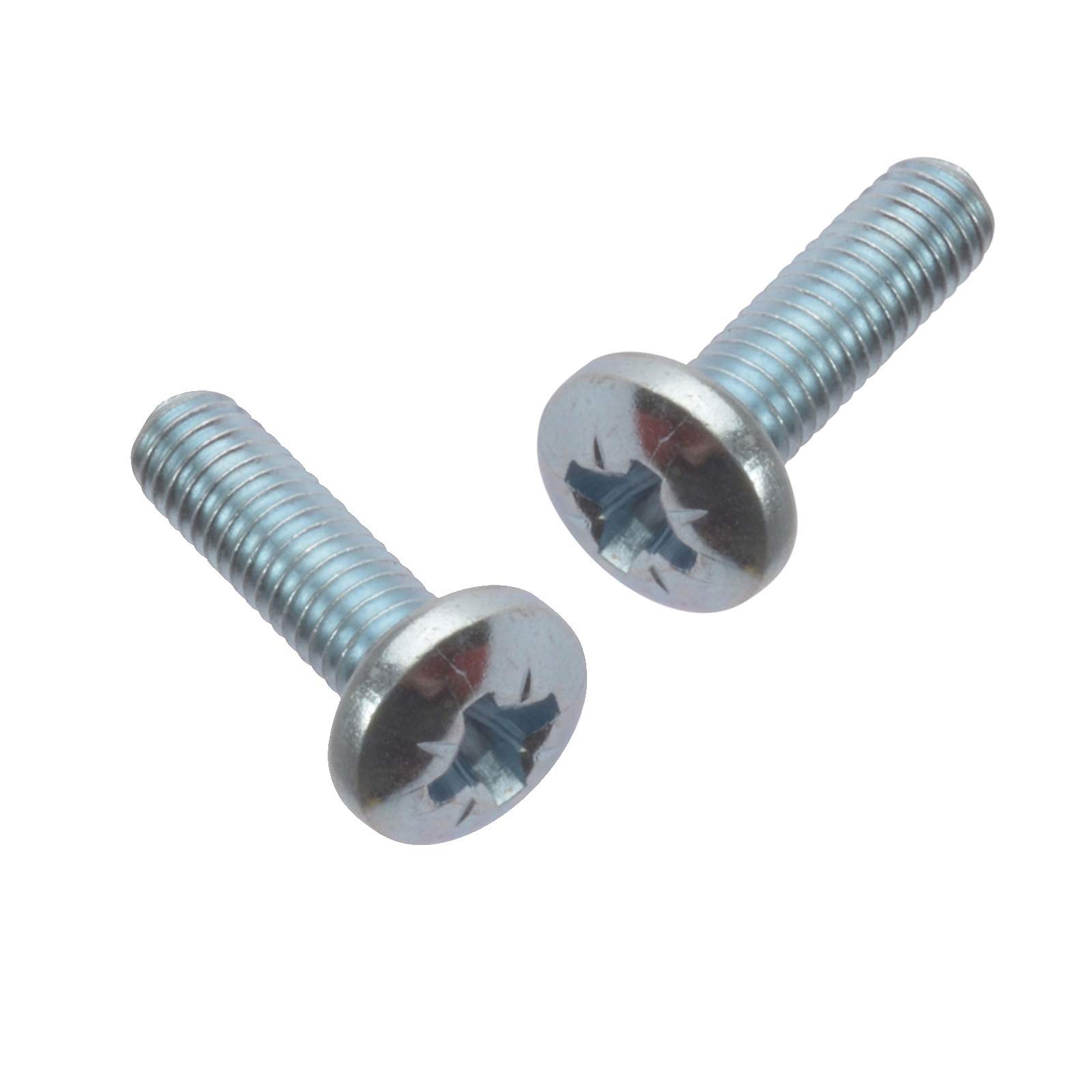 M4 (4mm x 12mm) Pozi Pan Head Machine Screws - A2 Grade Stainless Steel (Pack of 20)