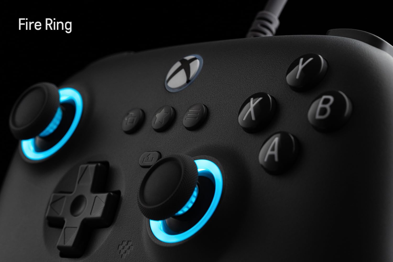8Bitdo Ultimate C Manette filaire à effet Hall avec anneau lumineux RVB, prise audio 3,5 mm pour Xbox Series X, S, Xbox One, Windows 10/11 – Sous licence officielle (gris foncé)