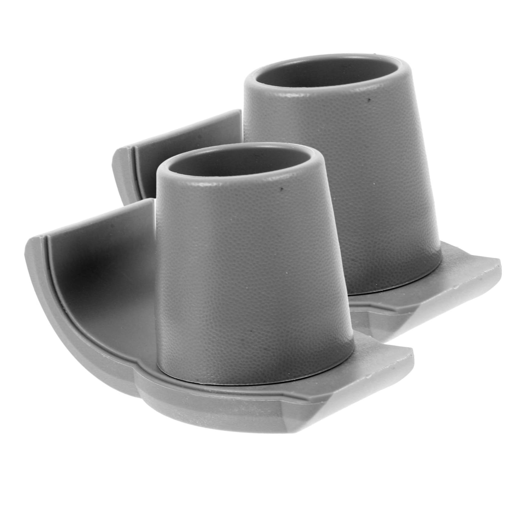 CALLARON Cubierta De Pie De Caminante Accesorios Para Andador Acolchado Para Muletas Estera Del Extremo De La Muleta Fundas De Caña Bastón Caucho Grey 2 Piezas X 4
