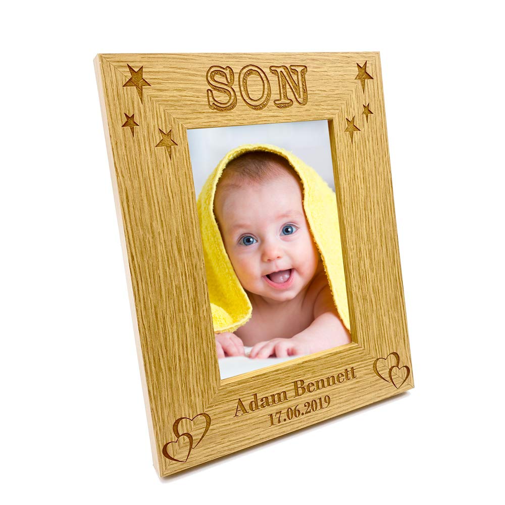 Personalised Son Photo Frame Gift Portrait (8 x 10 Inch)