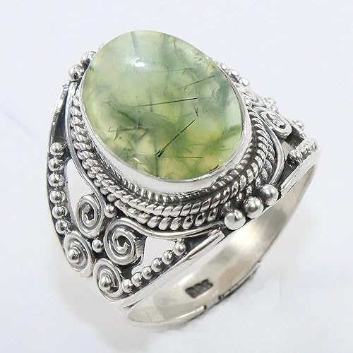 Miniatura 18 de Anillo de plata esterlina 925 para mujer y piedras preciosas naturales, anillo de compromiso de plata de ley, juego de bisel de piedra natal