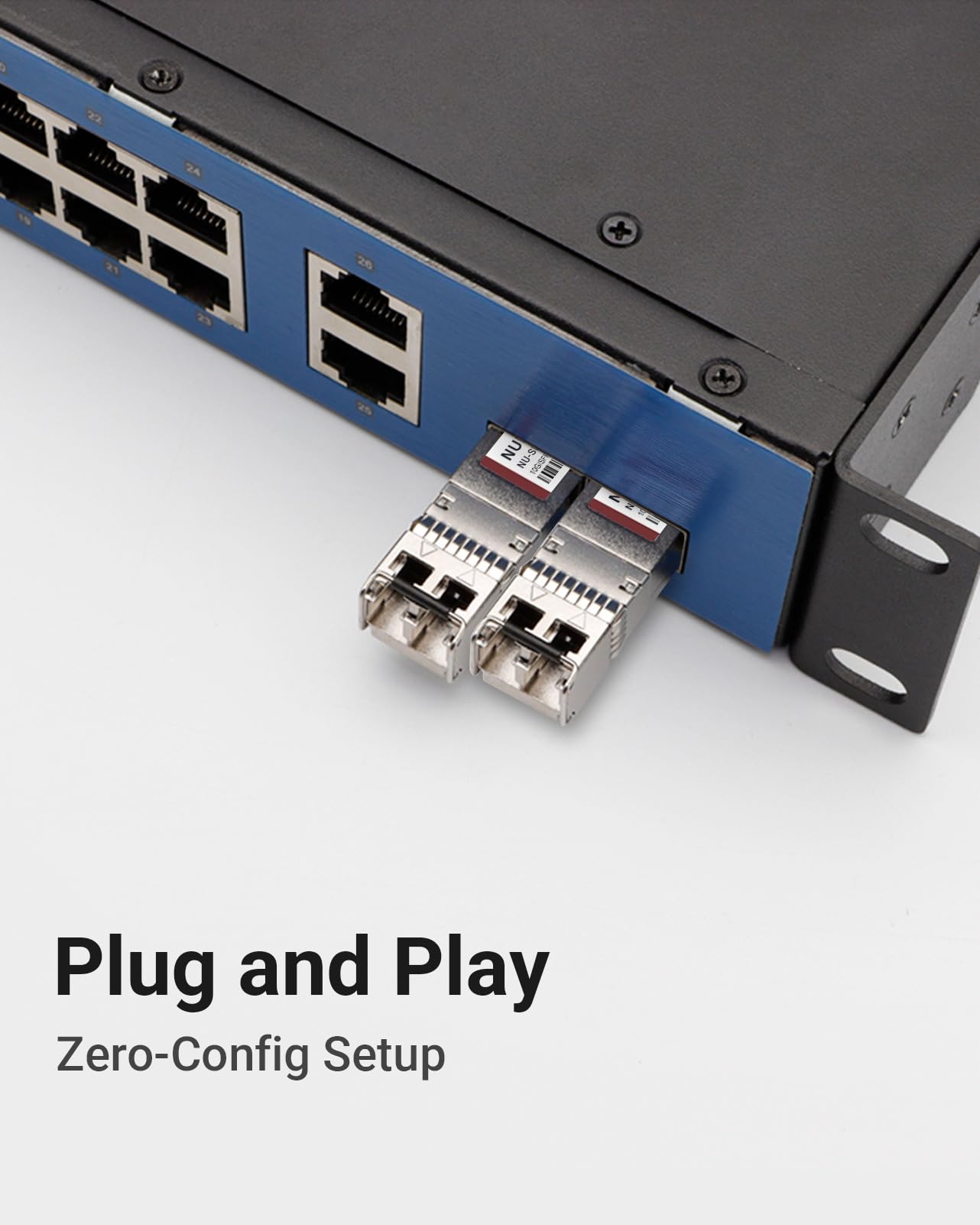 10GBase-SR SFP+ Modul, 850 nm Multimode-Faser-Transceiver, bis zu 300 m über OM3/OM4, LC Duplex, Plug and Play, kompatibel mit Cisco SFP-10G-SR, Ubiquiti UniFi und mehr, 2 Stück