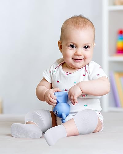 Miniatura 5 de 10 Pairs Baby Crawling Anti Slip Knee Pads and Anti Slip Baby Socks Set Unisex Toddler Knee Protectors Non Slip Ankle Socks