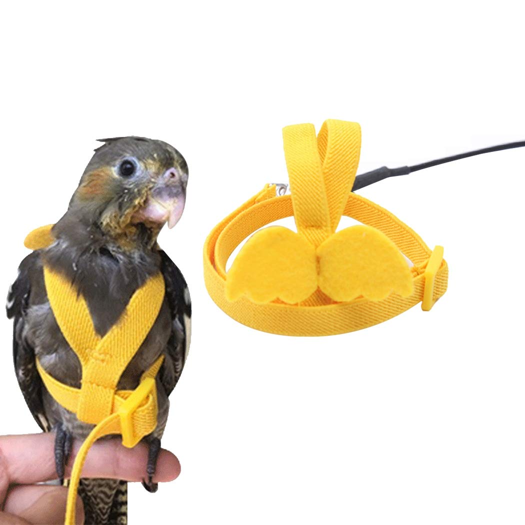 boxoon Bird Harness Leash Set Easy to Wear Parrot Harness Lovebird Harness Cockatiel Harness with Leash Elastic Rope Lovely Cute Soft (B091H1X9V3) Amazon Price History, Amazon Price Tracker