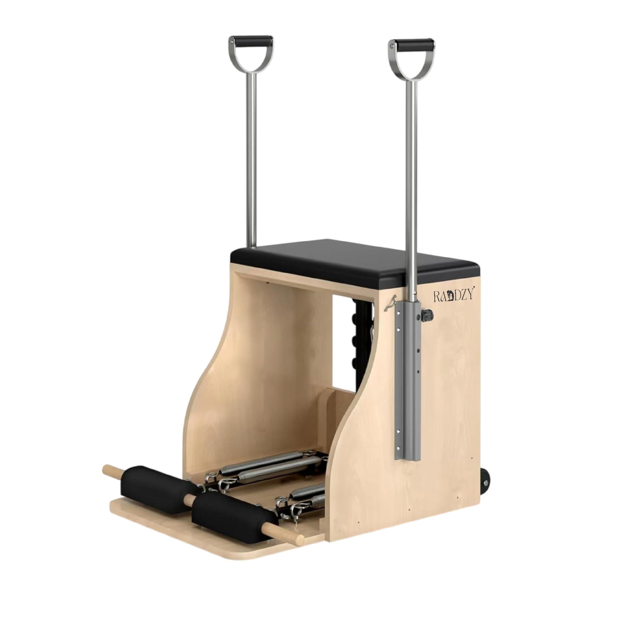 Raddzy Pilates Maple Wood Wunda Chair - with Wooden Handles, Dual Spring Resistance, Ideal for Strength Training, Toning | Compact Fitness Chair for Home Gym, Professional Studio Workouts-image-27
