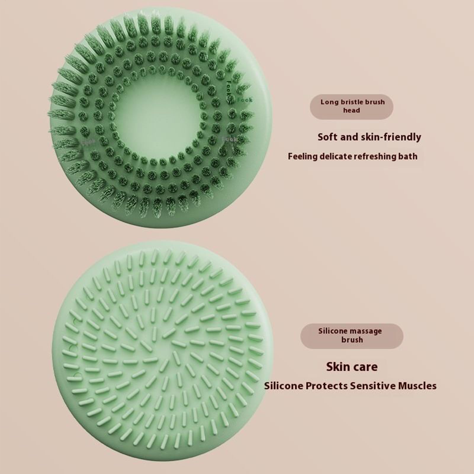 Cepillo Eléctrico Corporal Exfoliador de Piel Giratorio de 2 Velocidades
