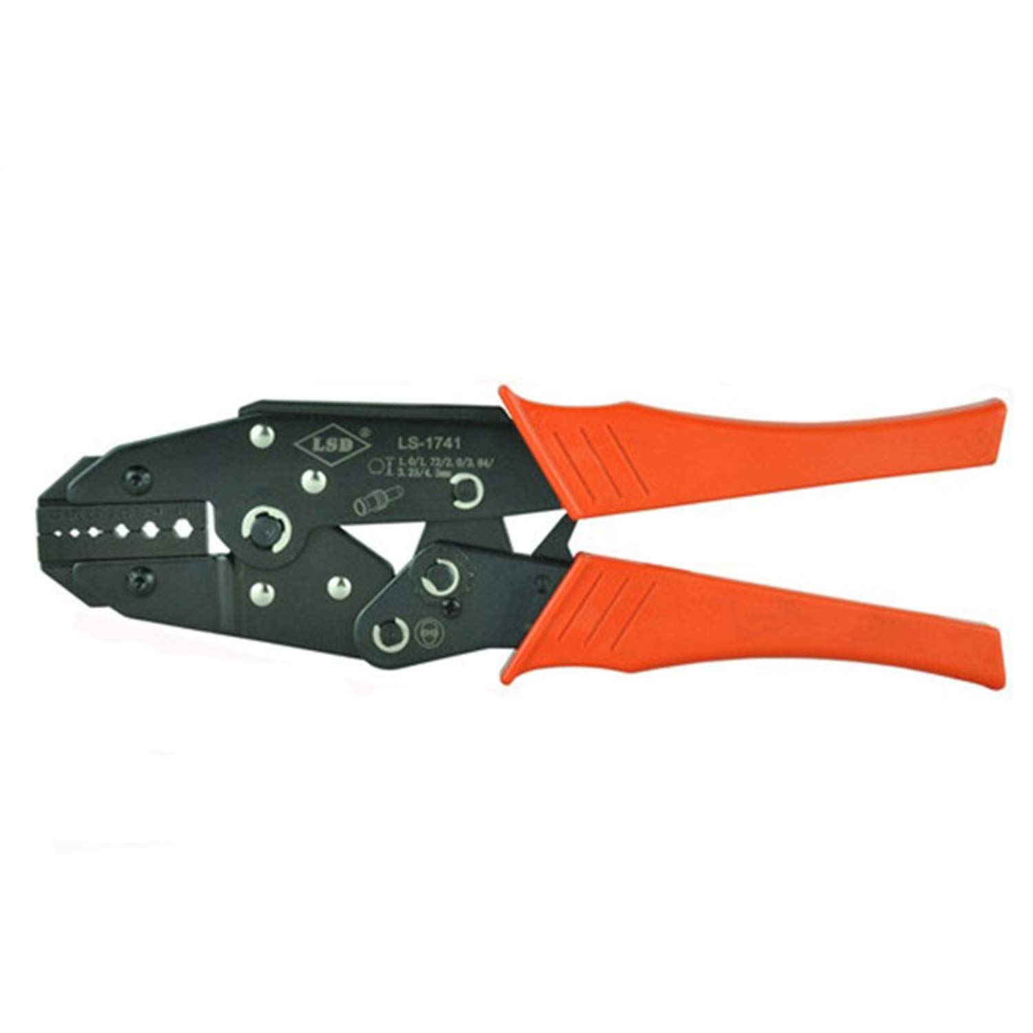 Pinza a crimpare for cavi coassiali 4.5/3.25/3.84/2 / 1.72 / 1mm, cricchetto manuale a crimpare