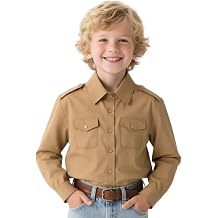 Boys Cowboy Shirt for Toddler Kids Button Down Shirts