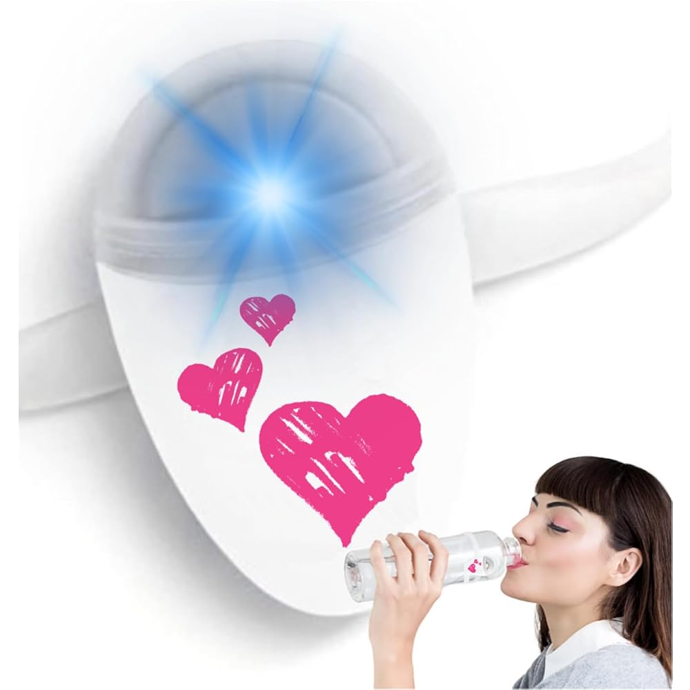 ULLA Drink Water Reminder, Smart Light for Water Bottle, Fits Most Bottles, Lights Up When Time to Drink, Hidrate Smart Water Bottle Reminder to Drink, Smart Hydration Reminder (Sweetheart)