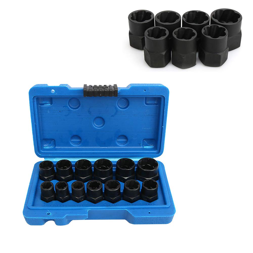 Buy 13Pcs Impact Bolt & Nut Remover Set Nut Extractor Socket,Bolt