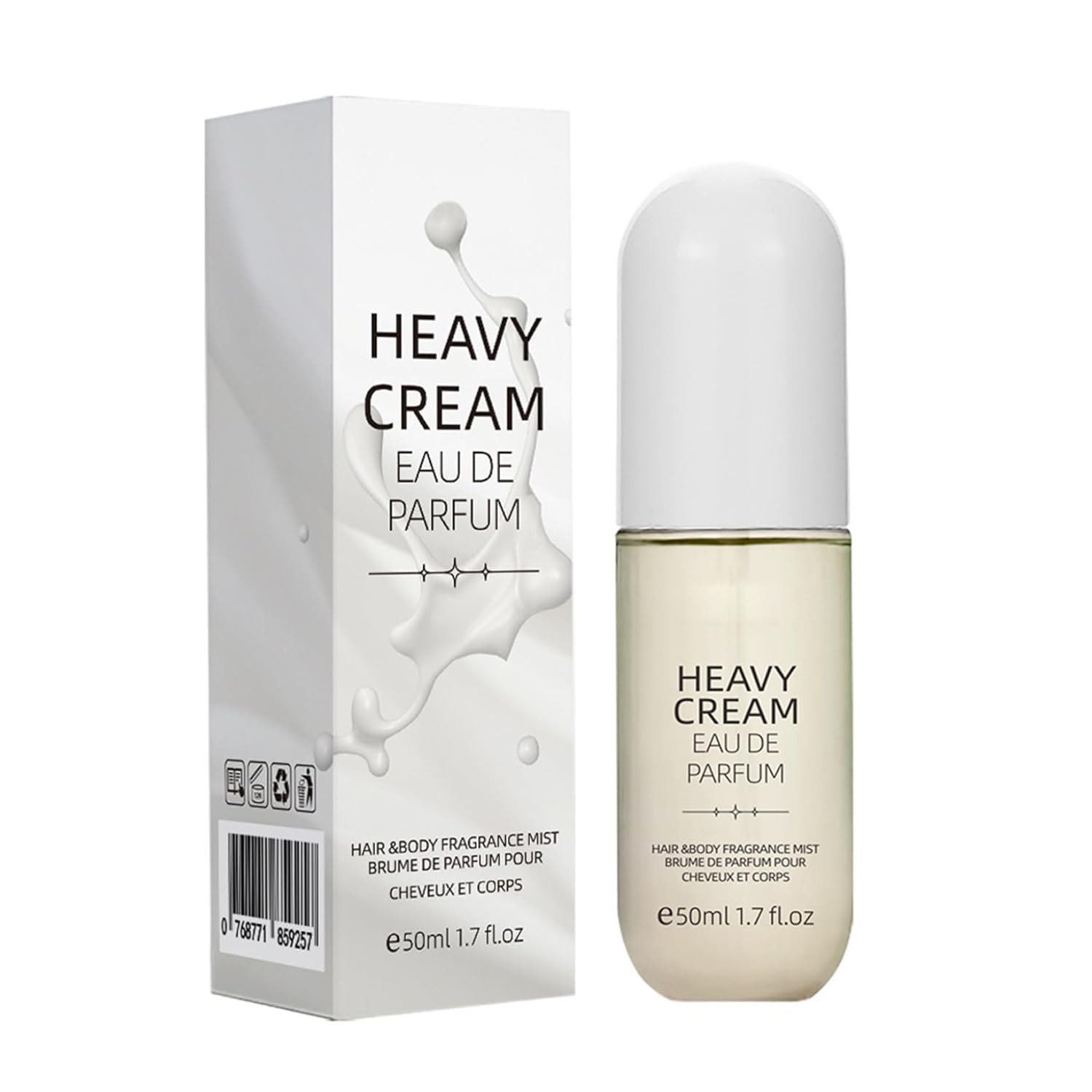JanJean Long Lasting Heavy Cream Perfume Spray for Women Alcohol Free Fragrance Mist for Body and Hair with