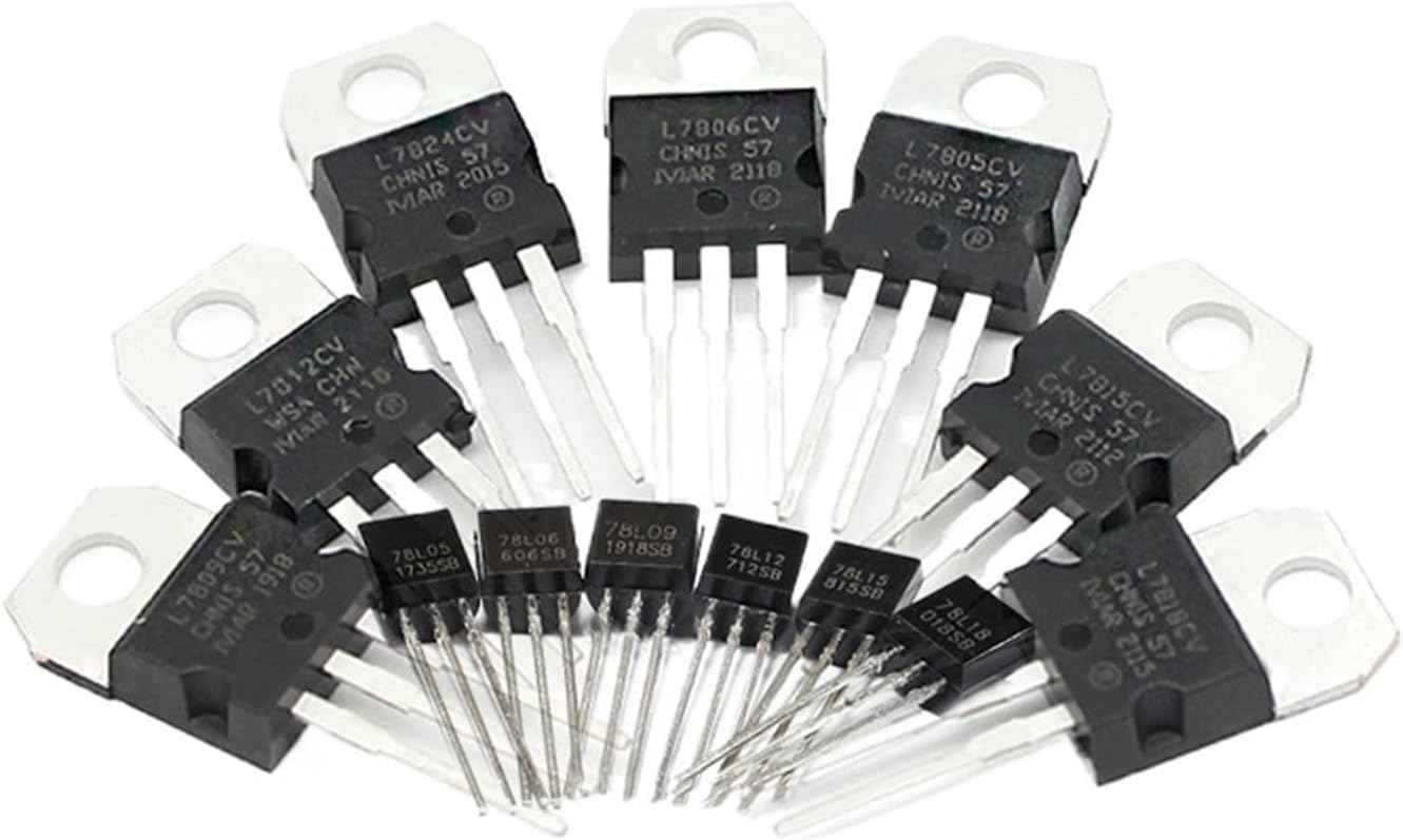 5/10pcs Transistors L7805CV 7806 7808 7812 7815 7824 78L05 78L06 78L08 78L09 78L12 78L15 78L24 TO-92 TO-220 Voltage Regulator(L7824CV 5PCS)