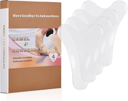 BOROLA 2PCS Camel Toe Concealer - Seamless Silicone Panty Liners For Leggings & Swimwear