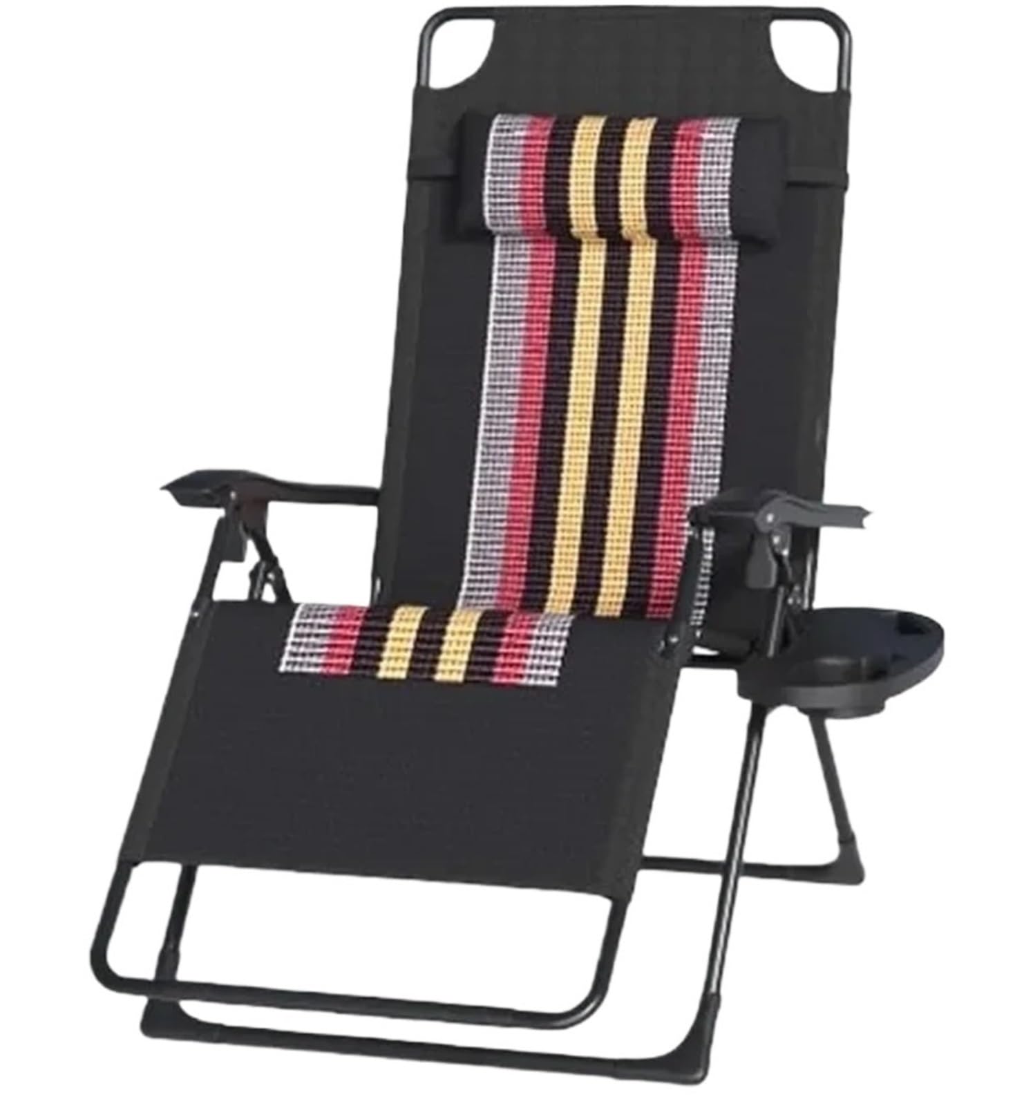 Chaise longue de jardin pour terrasse et plage, bain de soleil pliable XL confortable