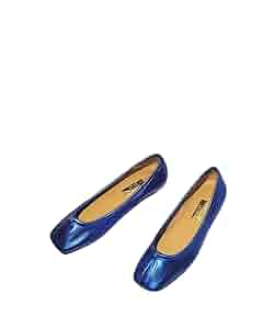 LE TALON GRISE レザースクエアプリーツフラット　ルタロン　23㎝ GRISEレザースクエアプリーツフラット（フラットシューズ）｜LE