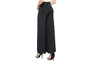 Johnny Comfortable Solid Casual Palazzo Lounge Pants
