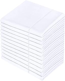 Utopia Bedding Queen Pillowcases - 12 Pack - Bulk Pillowcase Set - Envelope Closure - Soft Brushed Microfiber Fabric - Shrinkage and Fade Resistant Pillow Covers 20 x 30 Inches (Queen, White)