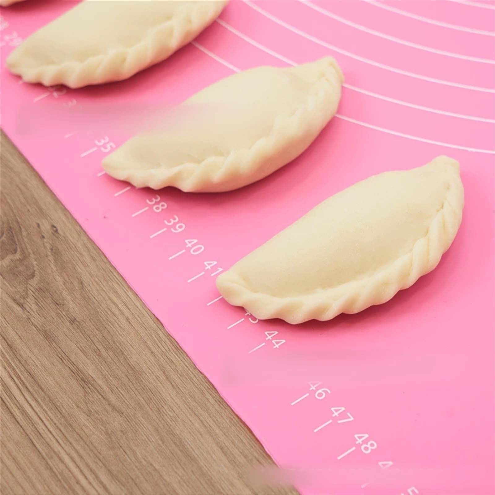 Teigunterlage Silikon-Backmatte, Pizzateig-Maker, Gebäck, Küchenhelfer, Kochutensilien, Utensilien, Backgeschirr, Kneten Silikon Backmatte (Color : Blue, Size : 50x70cm)