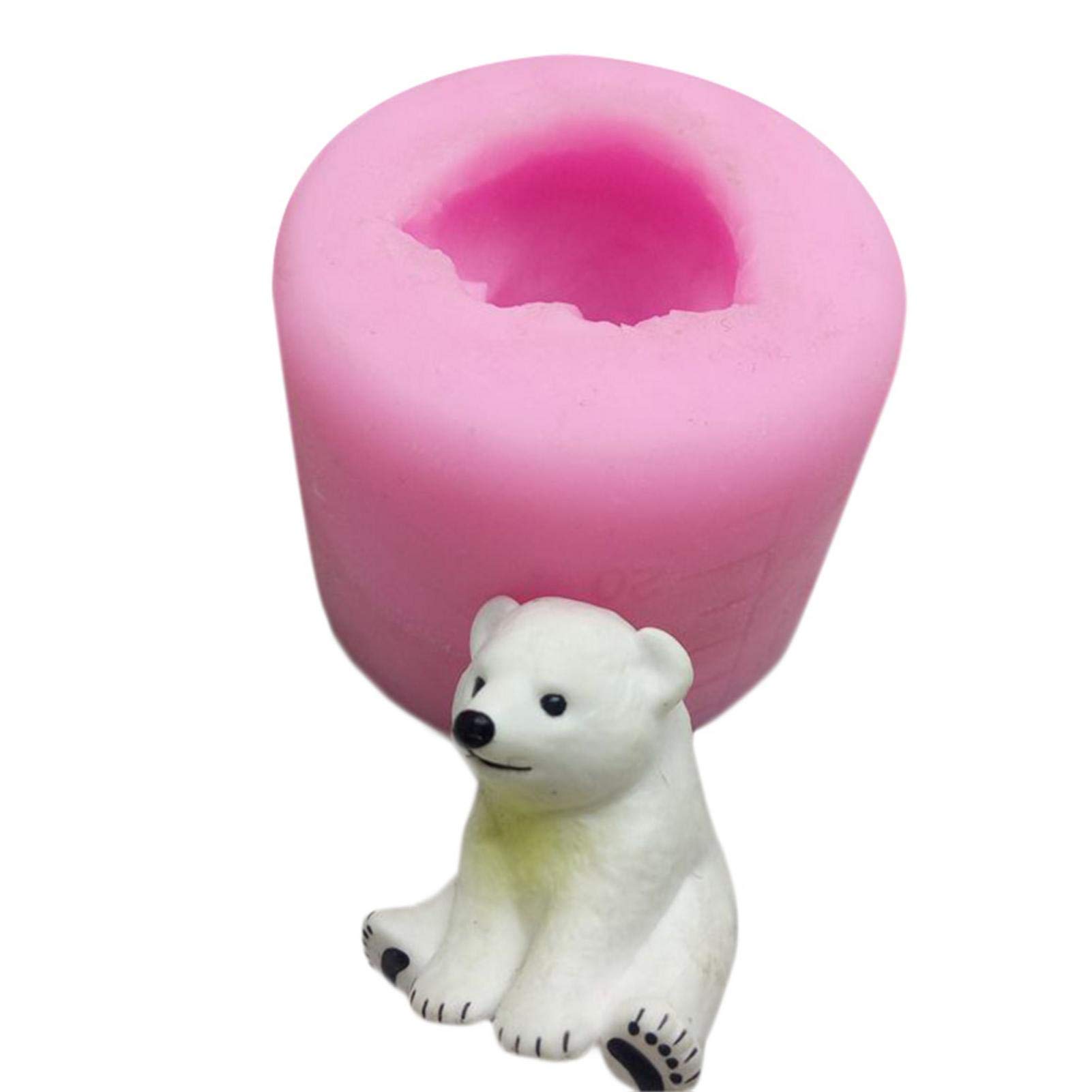Handgemachte Silikonform für 3D-Seife niedlichen Teddybär Herstellung Kerze Designer Design schmelzen und gießen Blume Ton Harz Handwerk handwerkliche Seifen