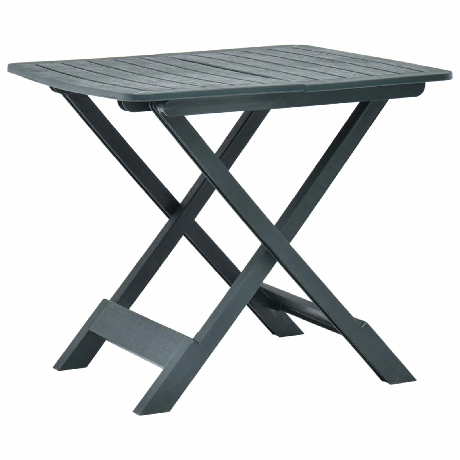 Tavolo da Giardino Pieghevole Verde 79x72x70 cm in Plastica,Tavolo da Giardino,Tavolo per Esterni,Tavolo da Giardino Esterno-48791